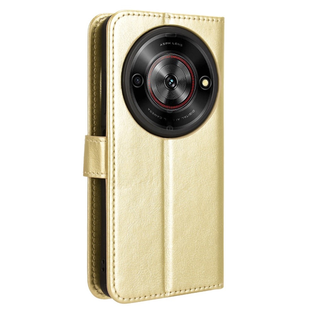 Crazy knížkové pouzdro na ZTE Blade A75 5G - zlaté