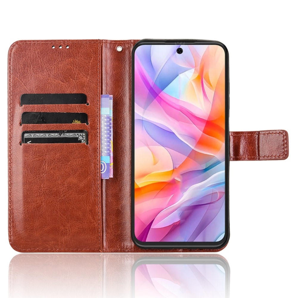 Crazy knížkové pouzdro na ZTE Blade V70 Vita - hnědé