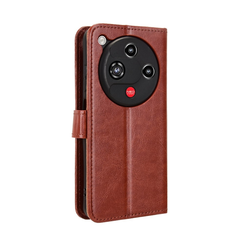 Crazy knížkové pouzdro na ZTE Nubia Focus 2 5G - hnědé