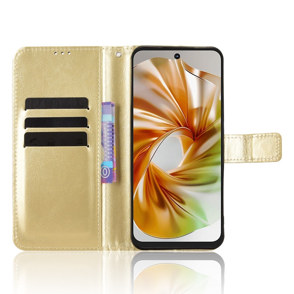 Crazy knížkové pouzdro na ZTE Nubia Focus 2 5G - zlaté