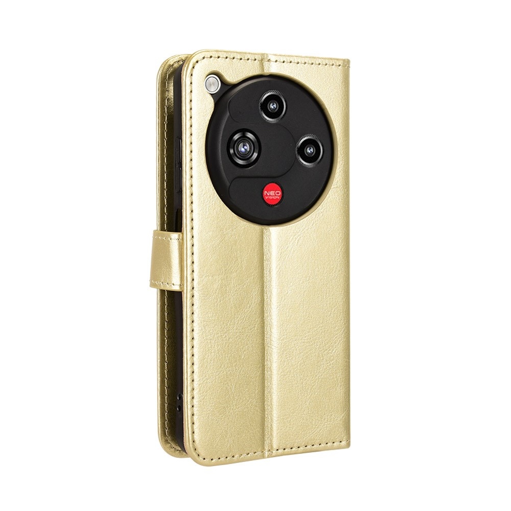 Crazy knížkové pouzdro na ZTE Nubia Focus 2 5G - zlaté