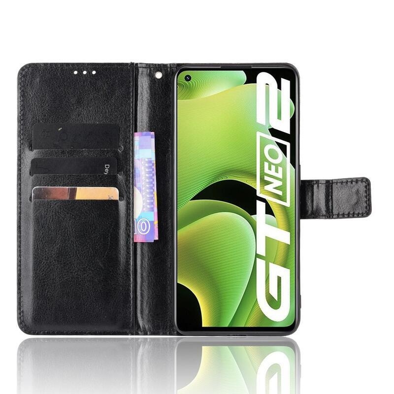Crazy peněženkové pouzdro na mobil Realme GT Neo 2 - černé