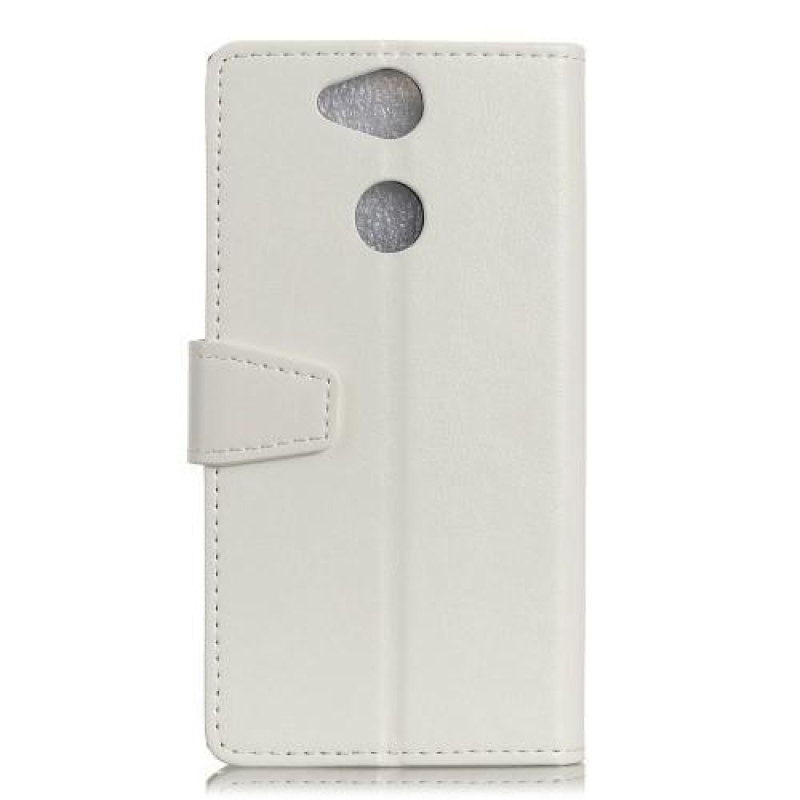 Crazy PU kožené flipové pouzdro na Sony Xperia XA2 Plus - bílé