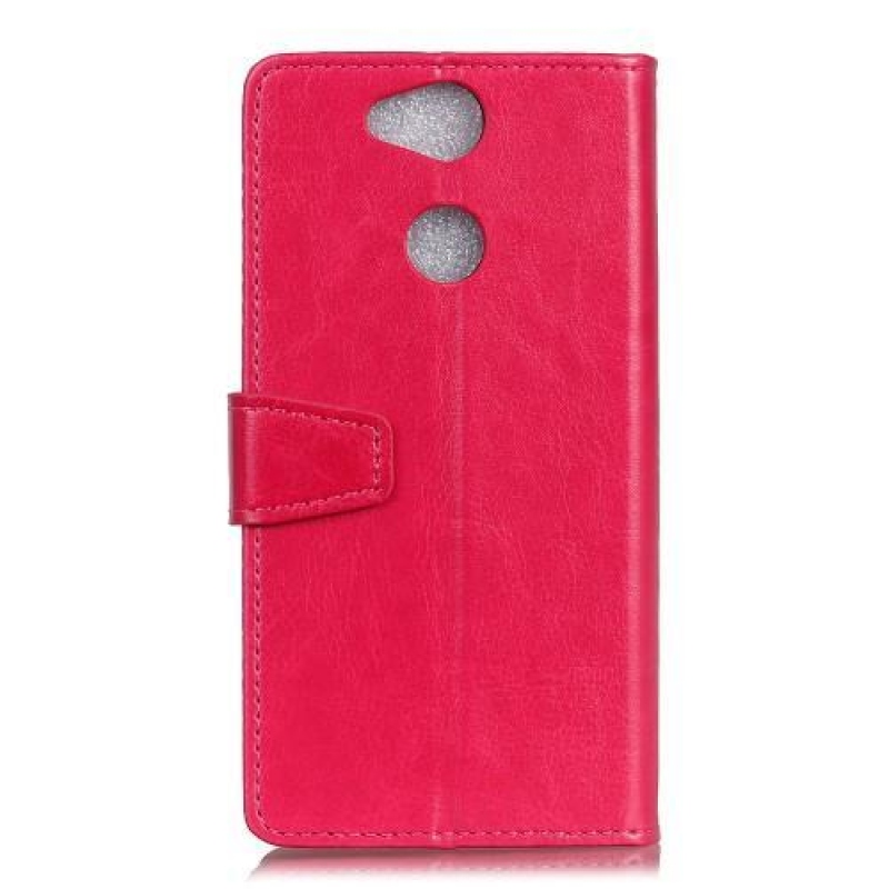 Crazy PU kožené flipové pouzdro na Sony Xperia XA2 Plus - rose
