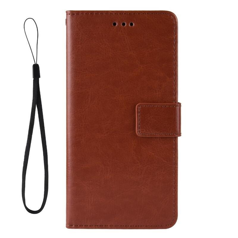 Crazy PU kožené peněženkové pouzdro na mobil Honor 20 Lite/Honor 20e - hnědé