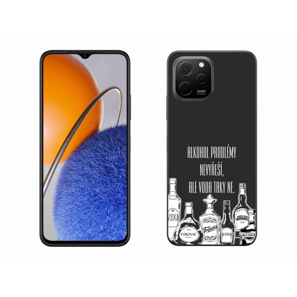 Gelový kryt mmCase na Huawei Nova Y61 - vtipný text černé pozadí