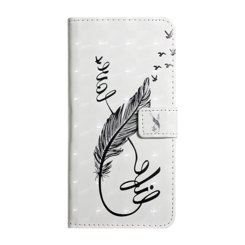 Creative peněženkové pouzdro na mobil Samsung Galaxy A13 5G/Galaxy A04s (164.7 x 76.7 x 9.1 mm) - černé pírko