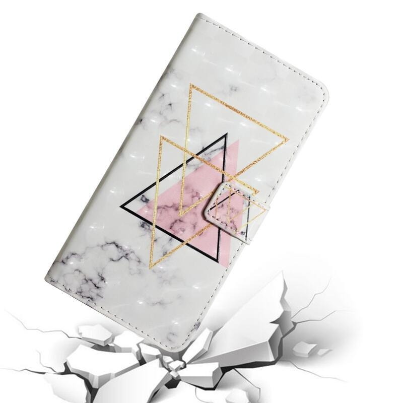 Creative peněženkové pouzdro na mobil Samsung Galaxy A13 5G/Galaxy A04s (164.7 x 76.7 x 9.1 mm) - trojúhelníky