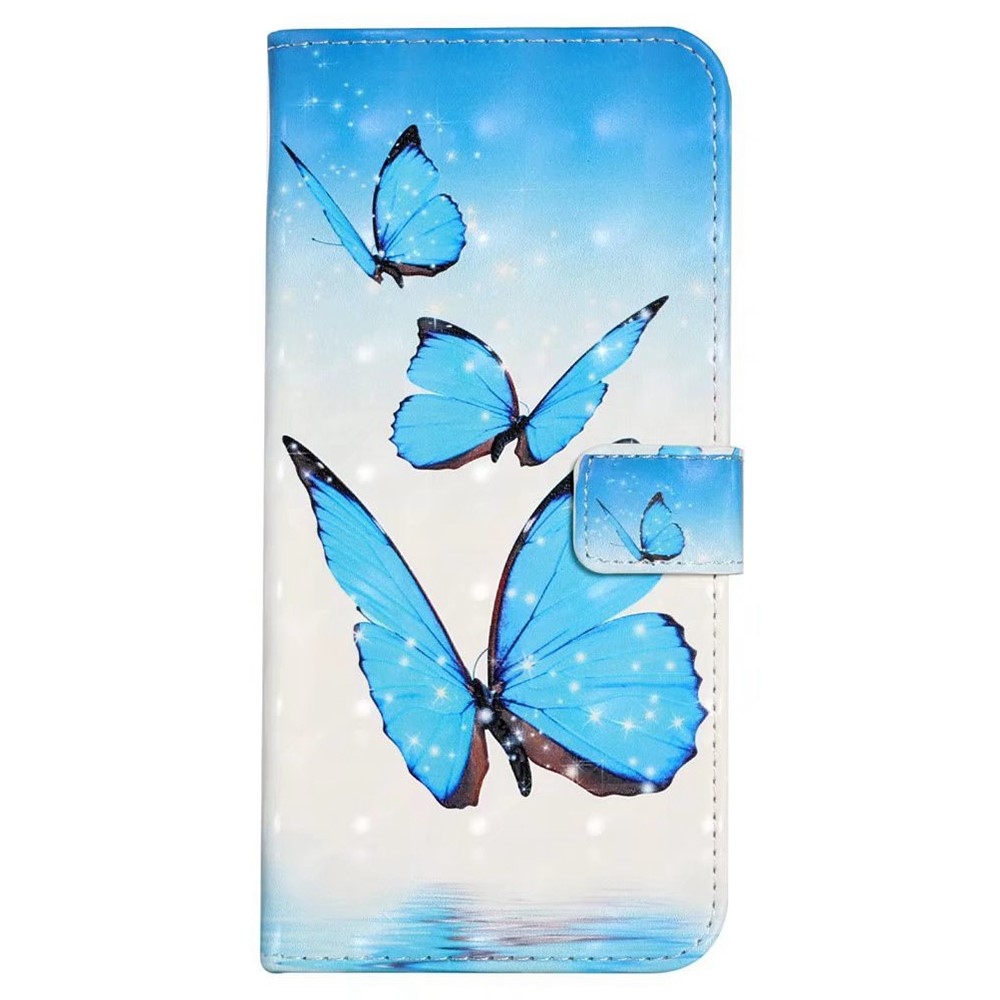 Creative peněženkové pouzdro na mobil Xiaomi 17 - modří motýli