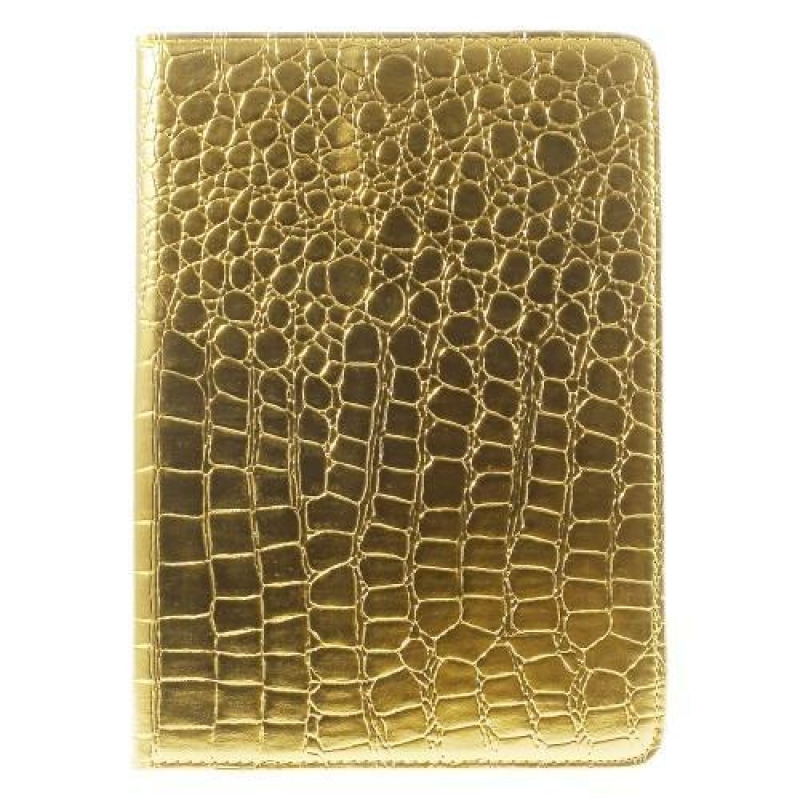 Croco texturované pouzdro na iPad Air 2 - zlaté