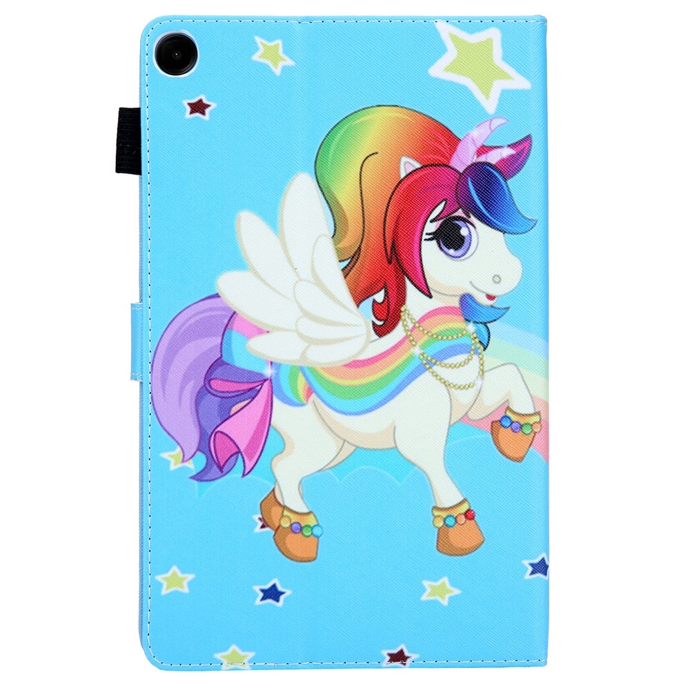 Cross chytré zavírací pouzdro na Samsung Galaxy Tab A11/Tab A9 - poník a hvězdy