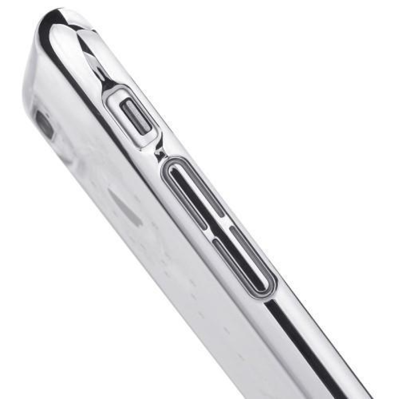 Crystal plastový obal zdobený Swarovski na iPhone 8 Plus a 7 Plus - stříbrný