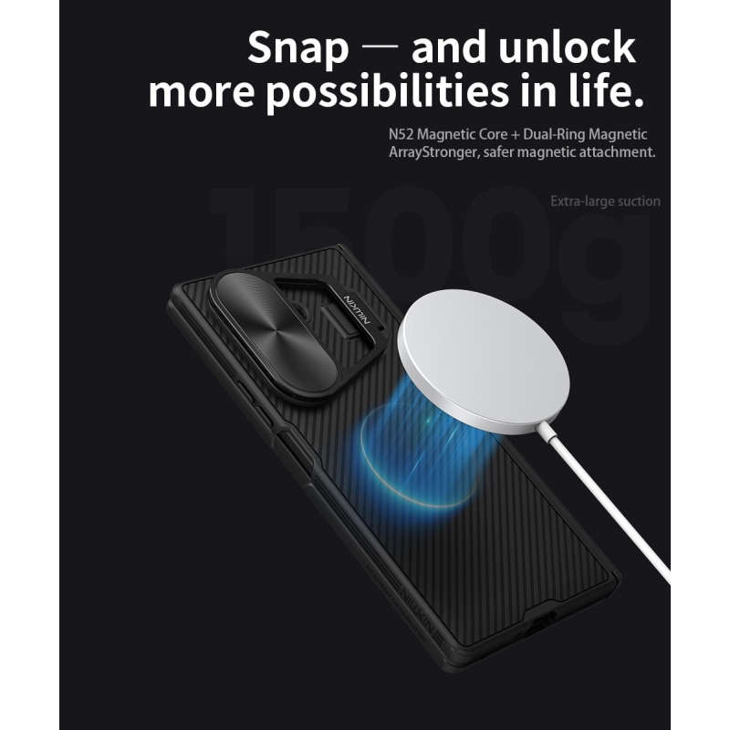 Nillkin CamShield Prop Magnetic Zadní Kryt pro Samsung Galaxy Z Fold 7 Black