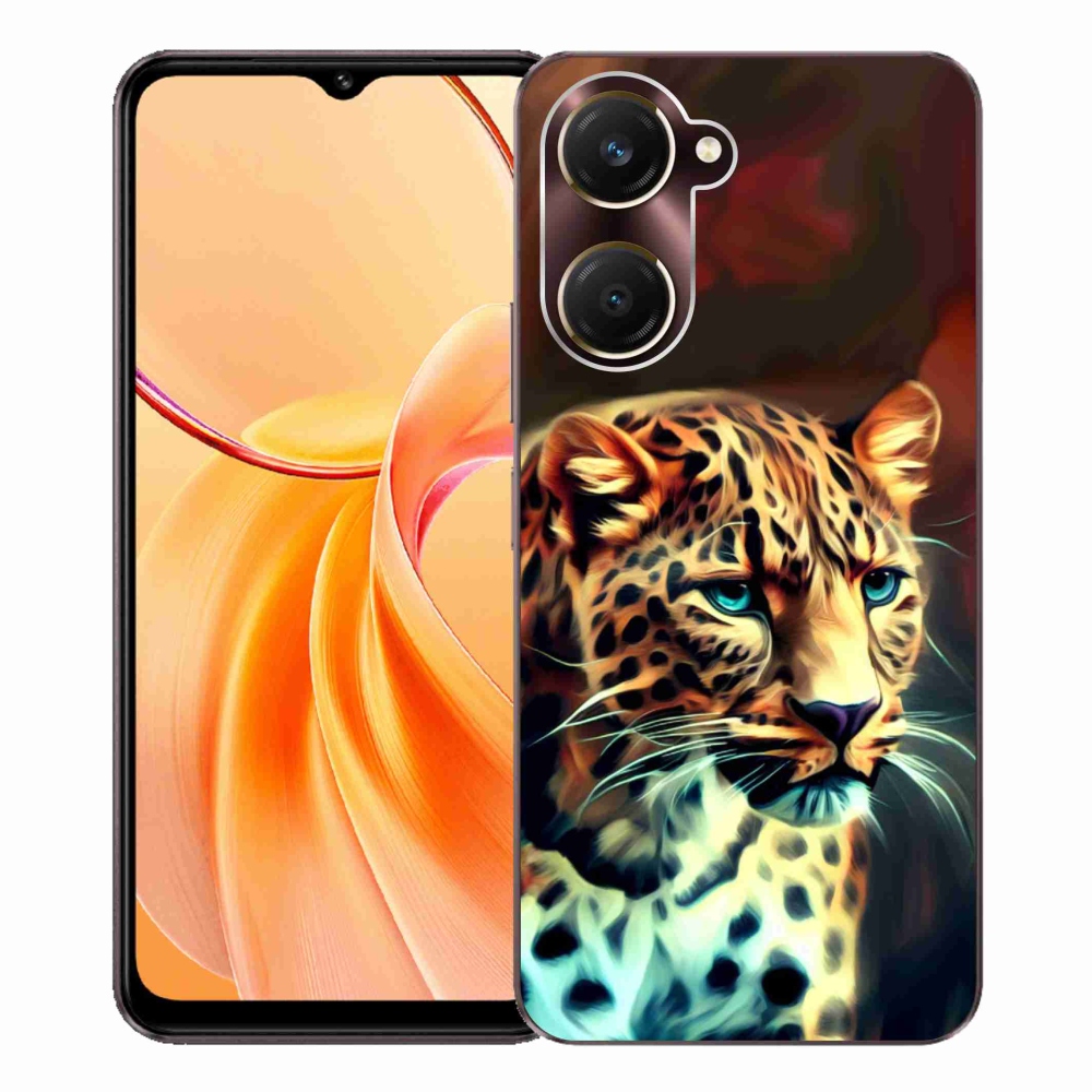 Gelový kryt mmCase na Vivo Y28s 5G - leopard