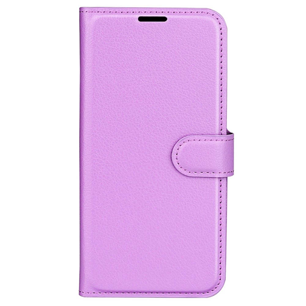 Litchi knížkové pouzdro na Samsung Galaxy A35 5G - fialové