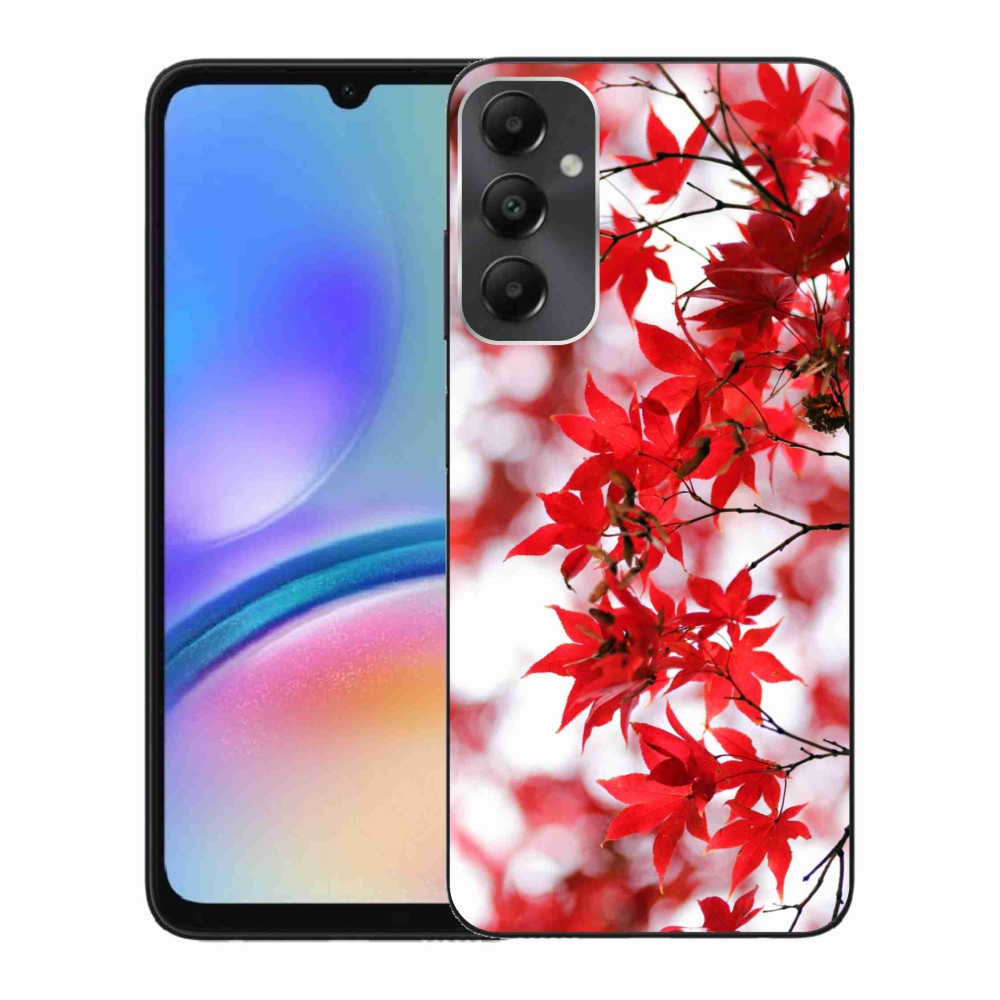 Gelový kryt mmCase na Samsung Galaxy A05s - červené listy