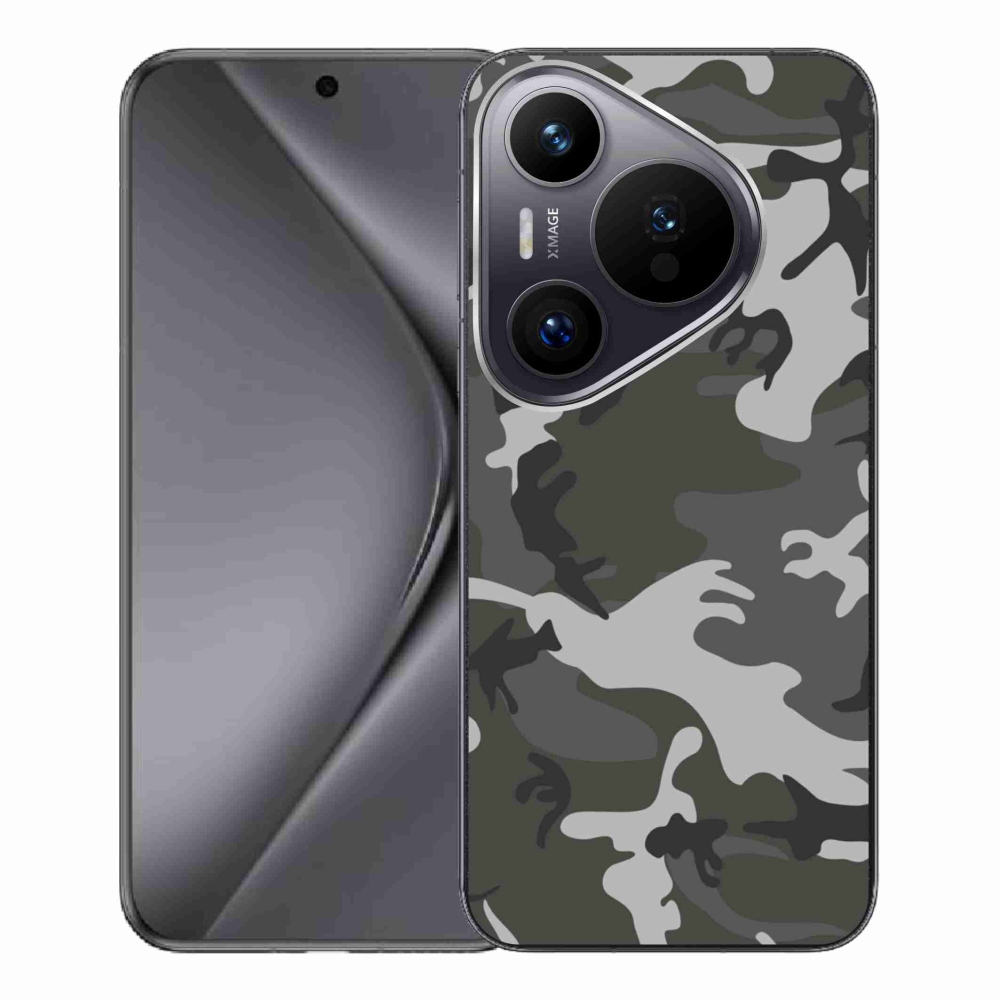 Gelový kryt mmCase na Huawei Pura 70 Pro - maskáčový vzor