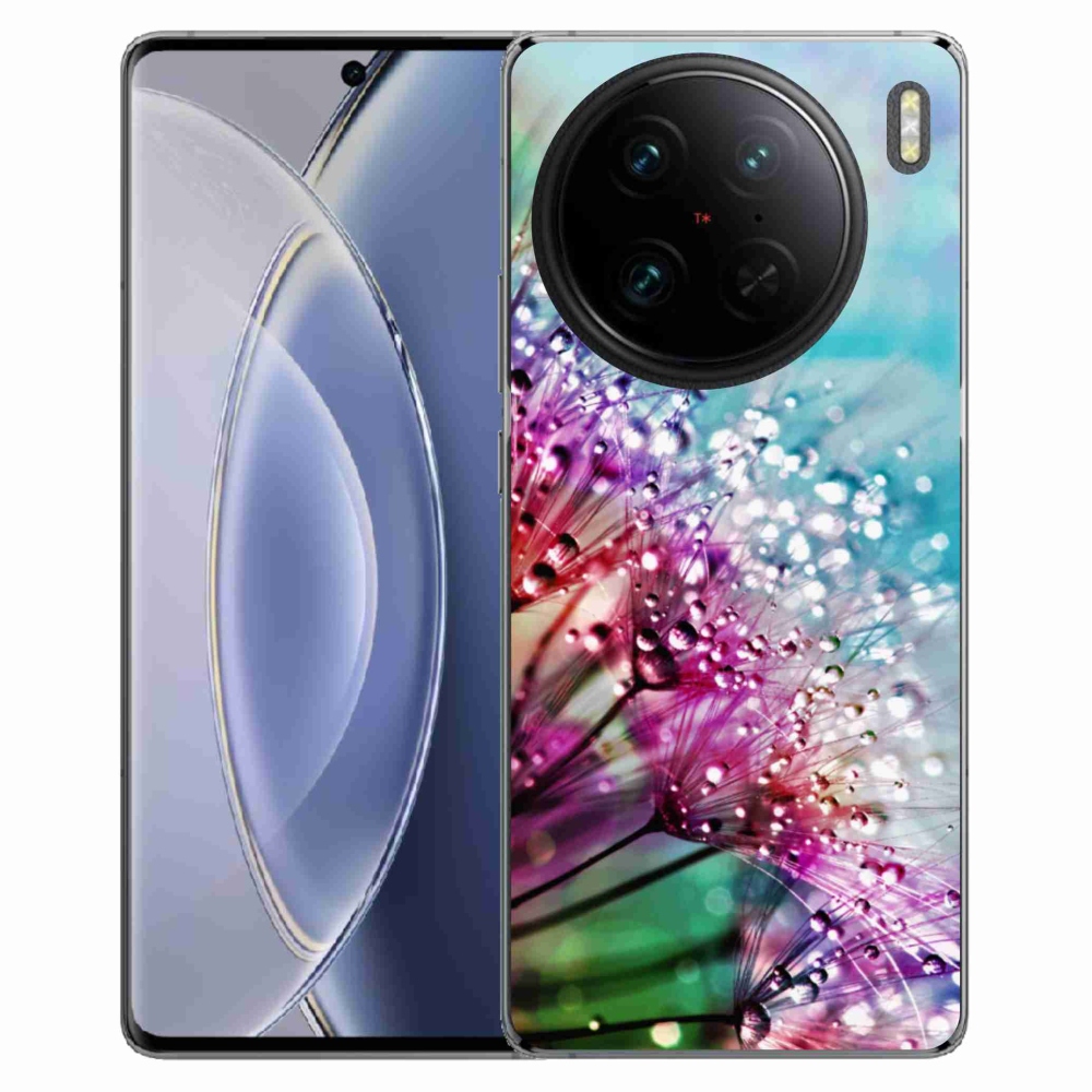 Gelový kryt mmCase na Vivo X90 Pro - barevné květy