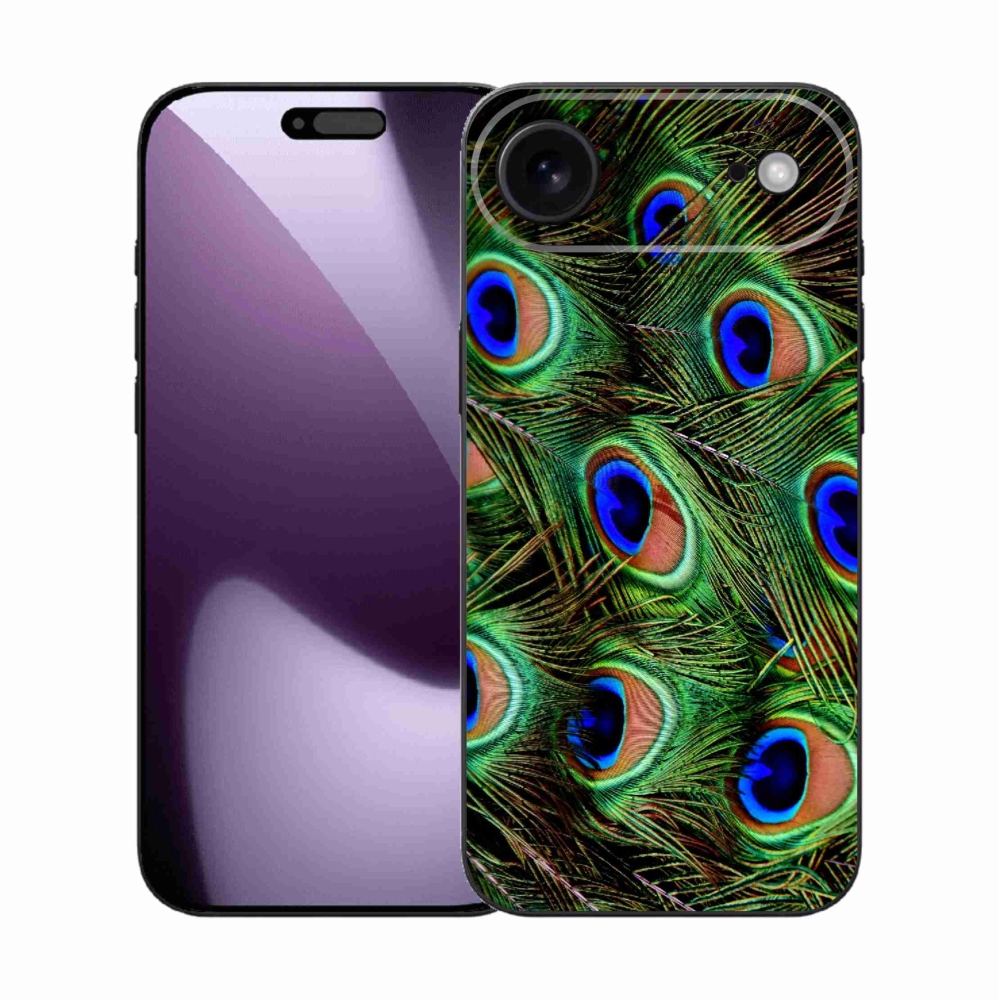 Gelový kryt mmCase na iPhone 17 Air - paví peří