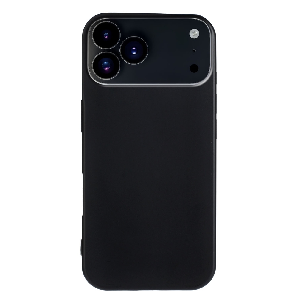 Matný gelový obal na iPhone 17 Pro Max - černý