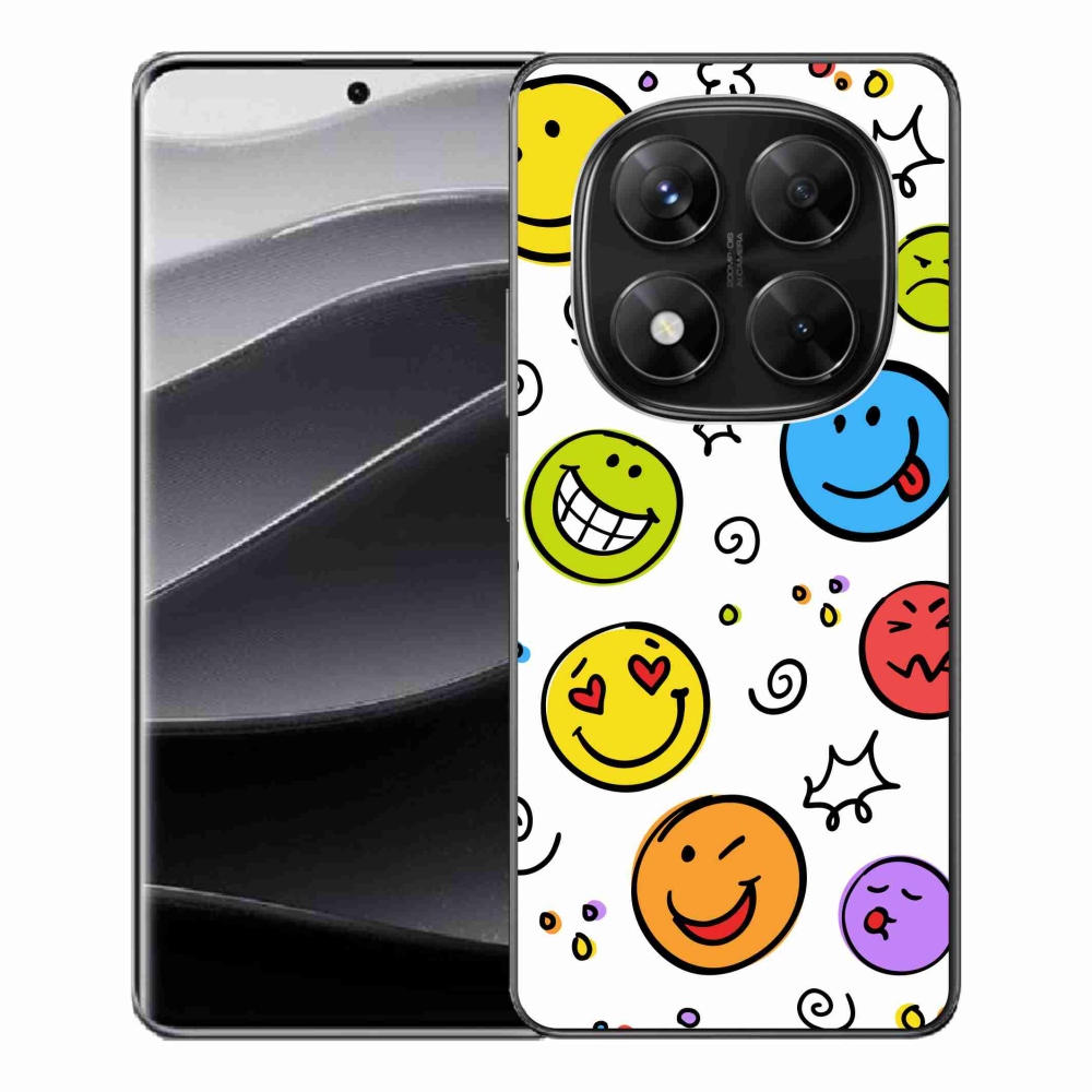 Gelový kryt mmCase na Xiaomi Redmi Note 14 Pro 5G/Poco X7 5G - smajlíci