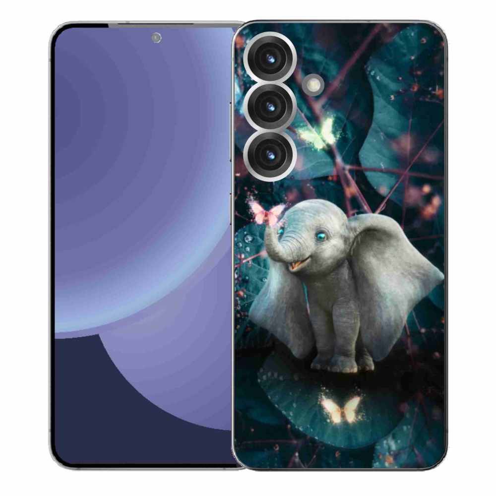 Gelový kryt mmCase na Samsung Galaxy S25+ - roztomilý slon