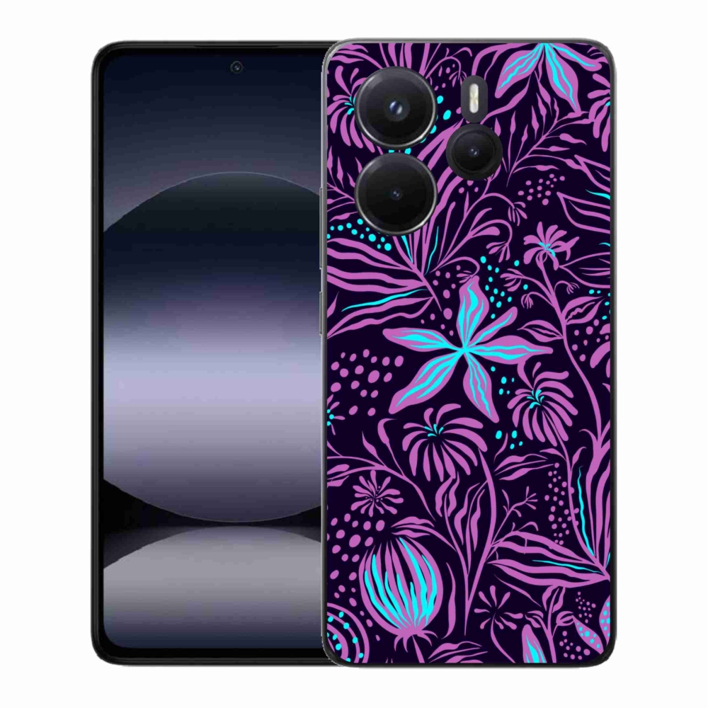 Gelový kryt mmCase na Xiaomi Redmi Note 14 - květiny 2