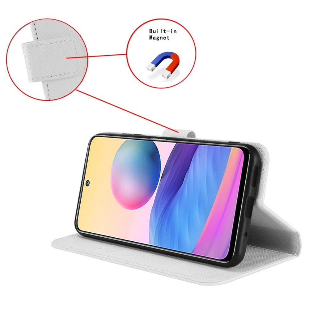 Diamond knížkové pouzdro na Xiaomi Poco F7 Pro 5G/Poco F7 Ultra 5G - bílé