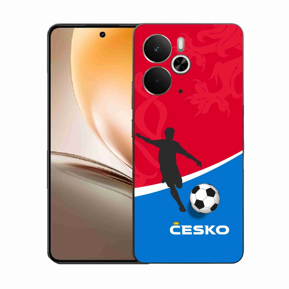 Gelový kryt mmCase na Realme 14 5G - fotbal Česko
