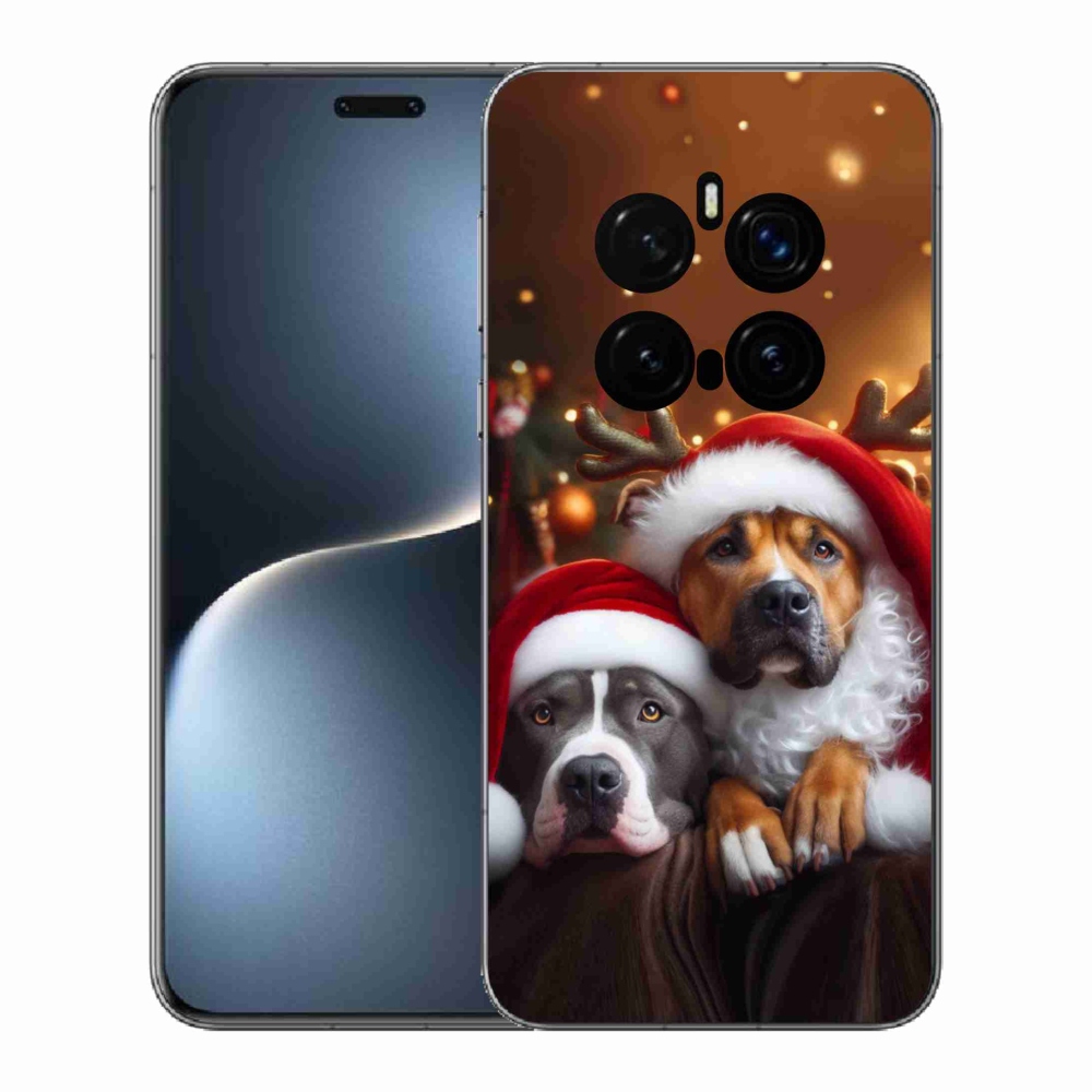 Gelový kryt mmCase na Honor Magic 7 Pro 5G - vánoční psi