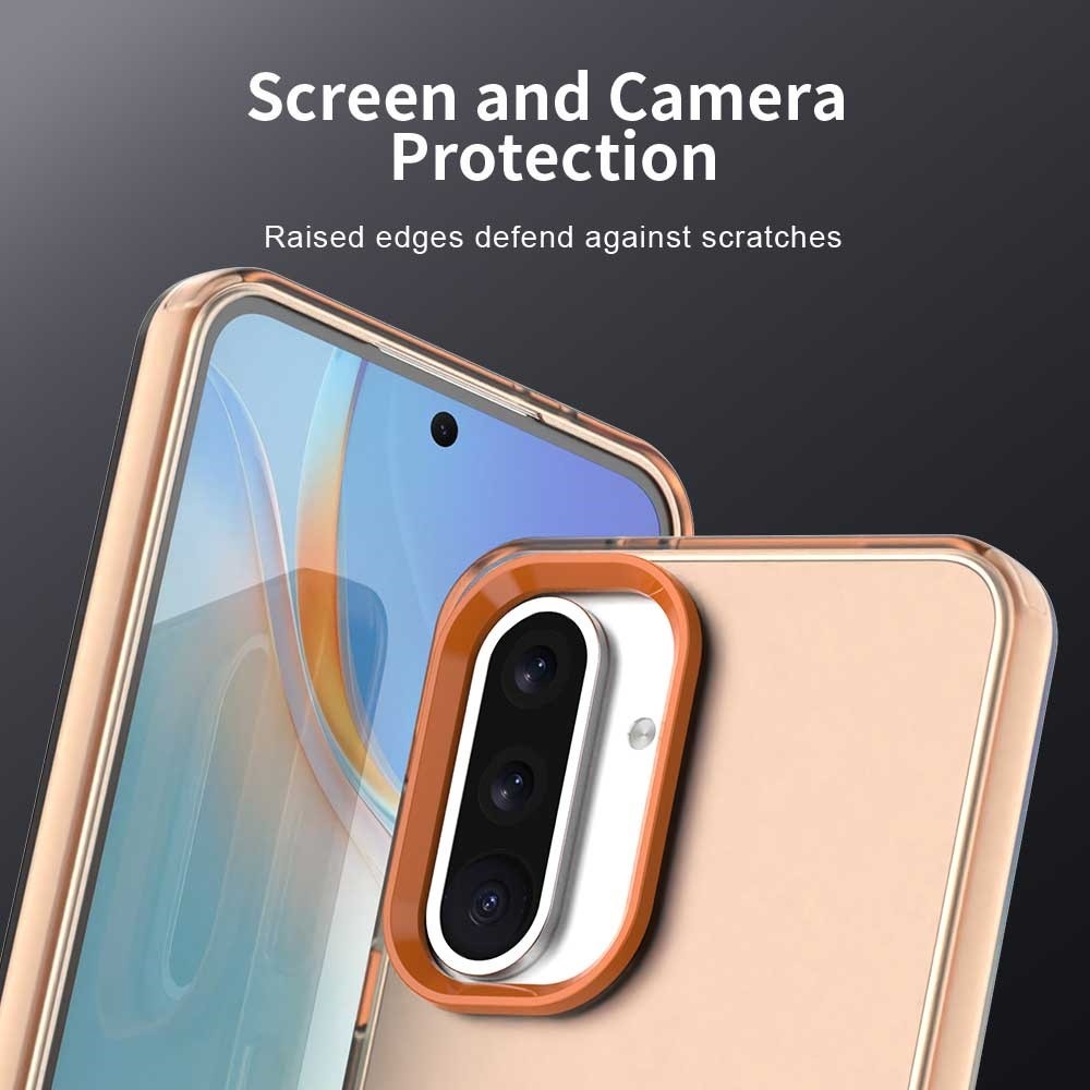 Candy matný gelový obal na Samsung Galaxy A36 5G/A56 5G - oranžový