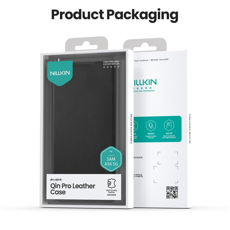 Nillkin Qin Book PRO Pouzdro pro Samsung Galaxy A56 5G Black
