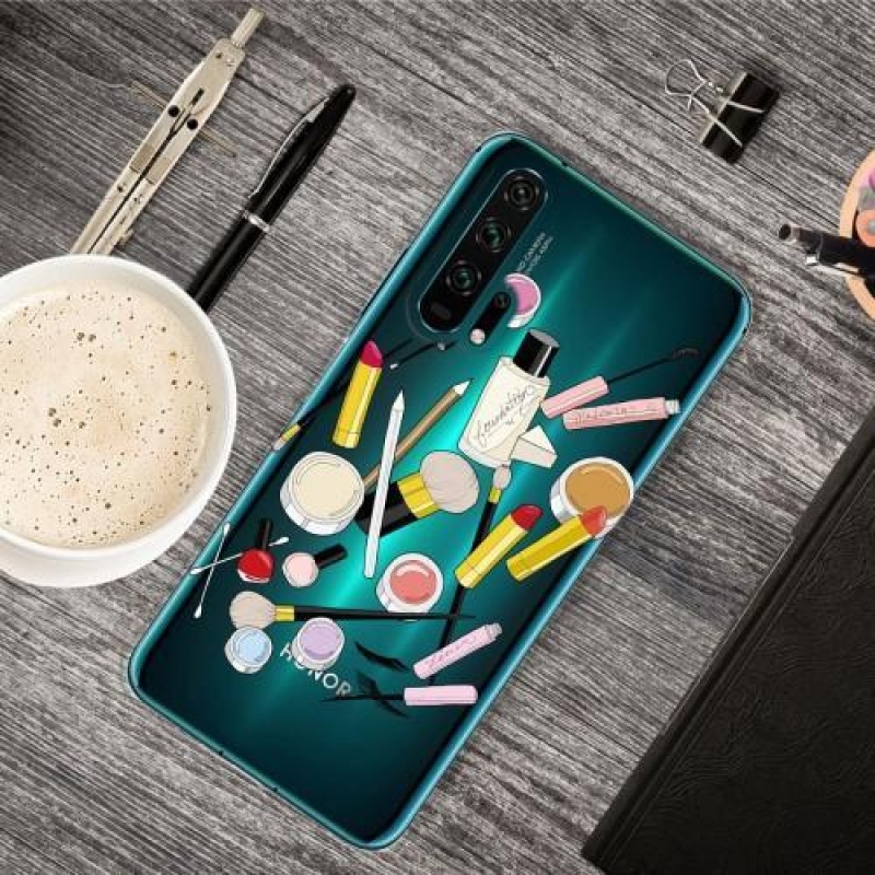 Cute gelový obal pro mobil Honor 20 Pro - makeup