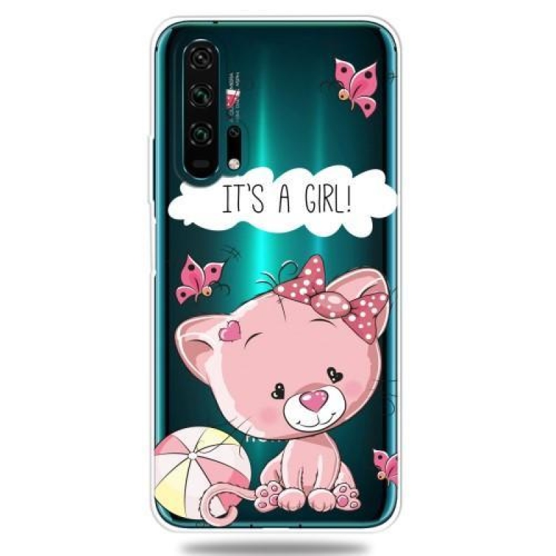 Cute gelový obal pro mobil Honor 20 Pro - roztomilá kočka
