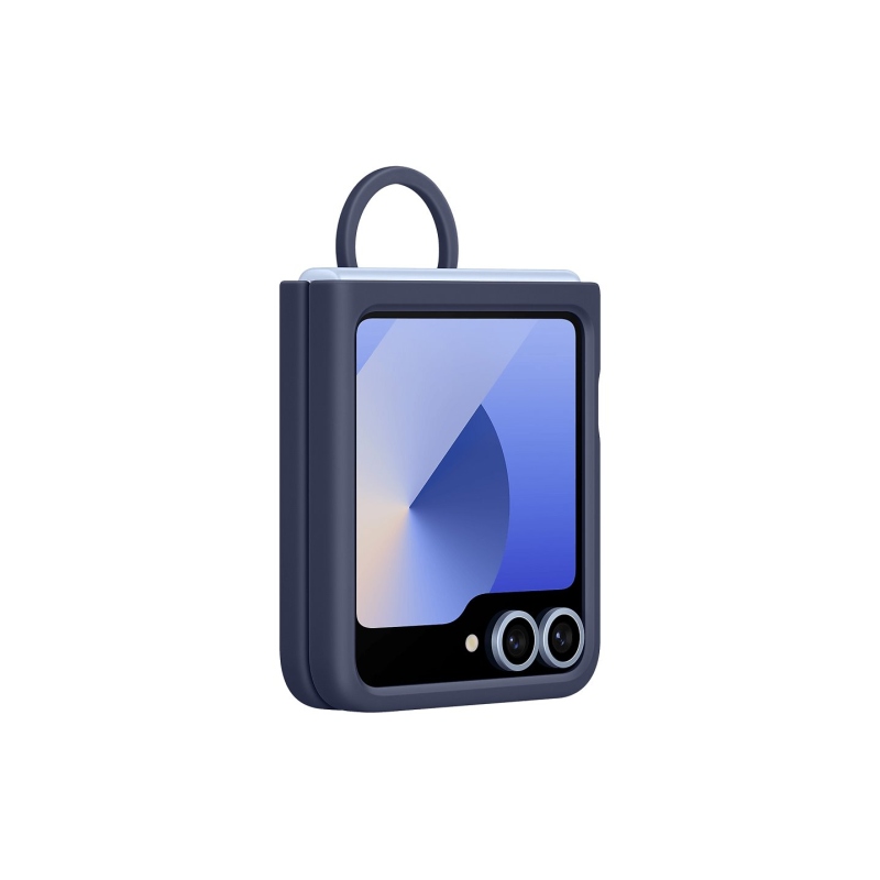 EF-PF741TNE Samsung Silikonový Kryt s Kroužkem pro Galaxy Z Flip 6 Navy