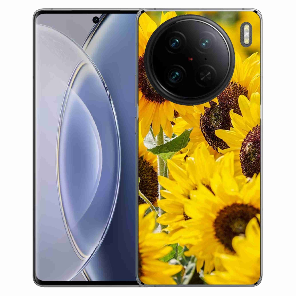 Gelový kryt mmCase na Vivo X90 Pro - slunečnice