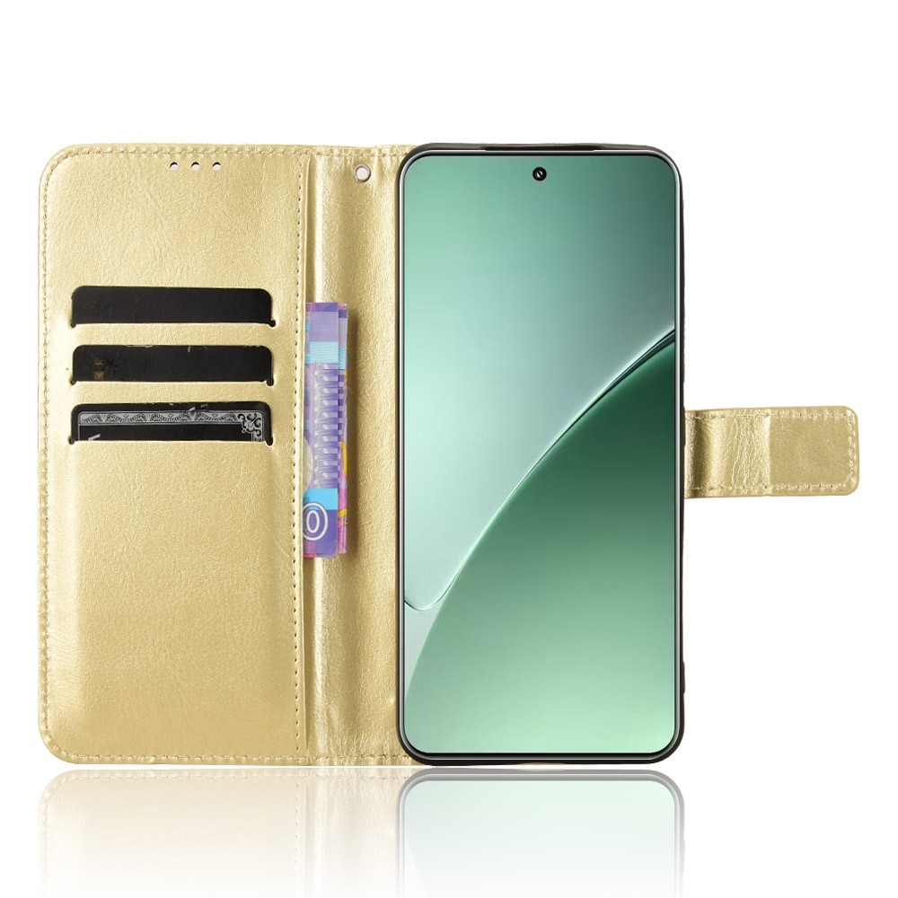 Crazy knížkové pouzdro na Xiaomi 15 Pro - zlaté