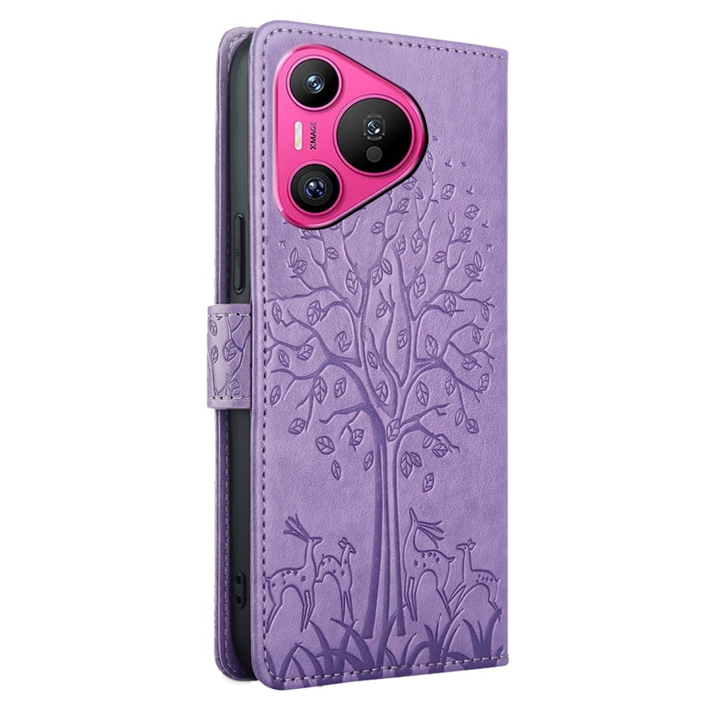 Tree knížkové pouzdro na Huawei Pura 70 - fialové