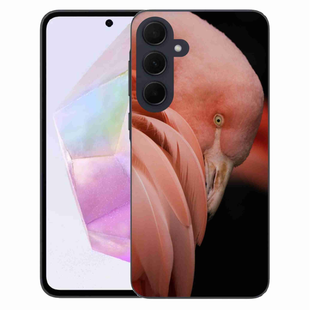 Gelový kryt mmCase na Samsung Galaxy A35 5G - plameňák 3