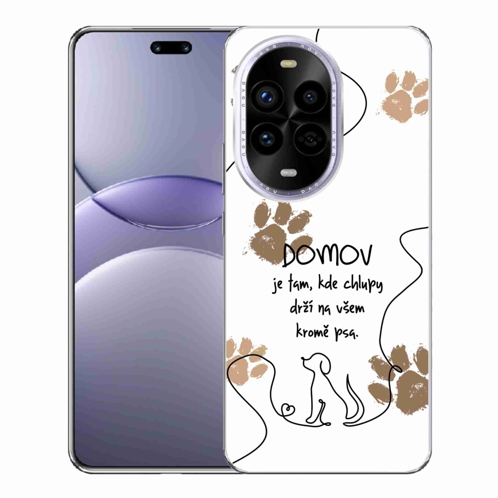 Gelový kryt mmCase na Huawei Nova 13 Pro 5G - psí motiv bílé pozadí