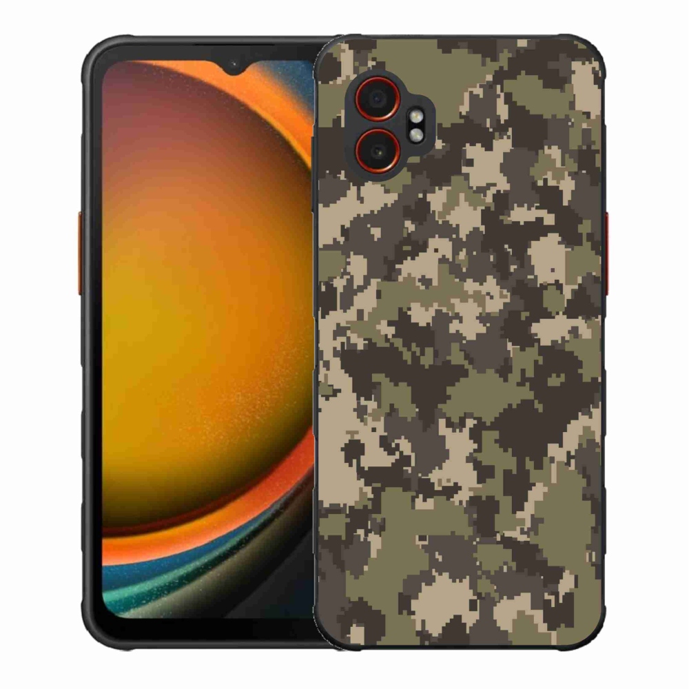 Gelový kryt mmCase na Samsung Galaxy Xcover 7 Pro - maskáčový vzor 12