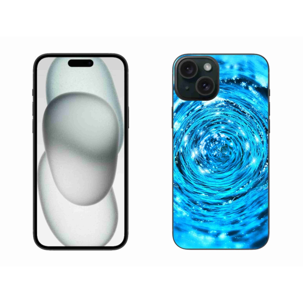 Gelový kryt mmCase na iPhone 15 Plus - vodní vír