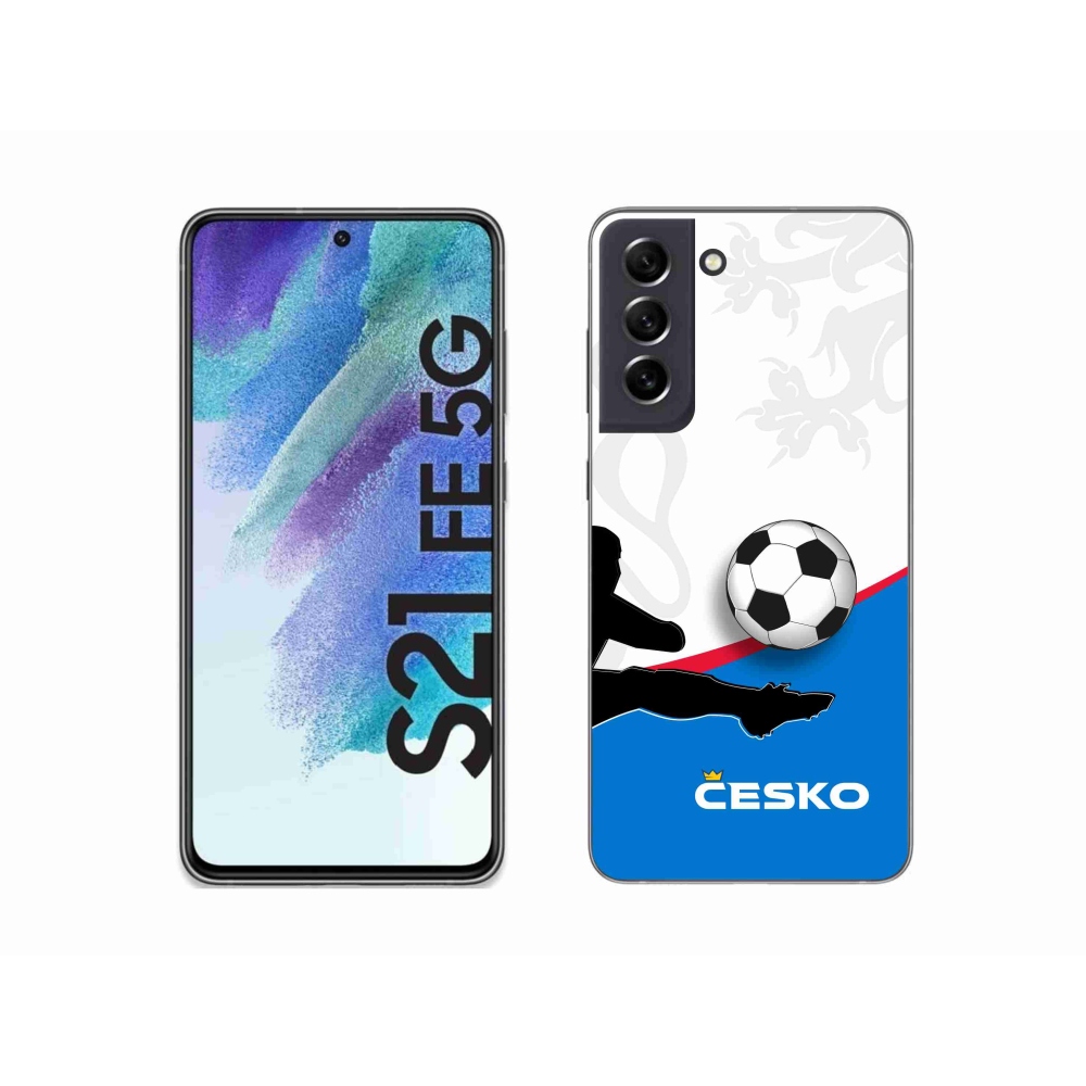 Gelový kryt mmCase na Samsung Galaxy S21 FE 5G - fotbal Česko 3
