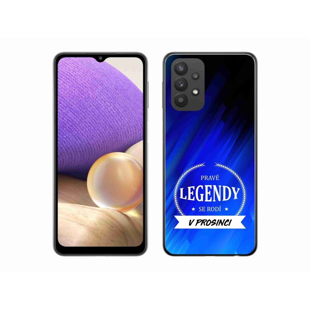 Gelový kryt mmCase na Samsung Galaxy A32 5G - legendy v prosinci modré pozadí