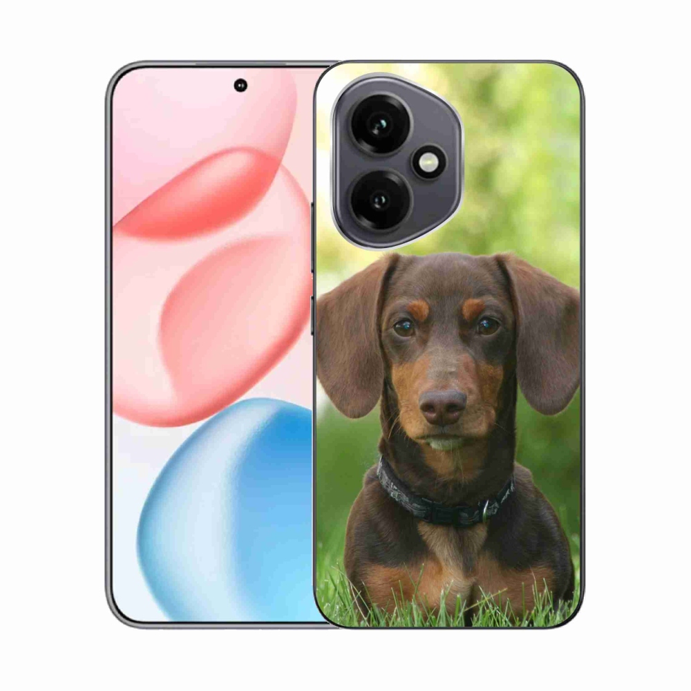 Gelový kryt mmCase na Honor 400 - hnědý jezevčík