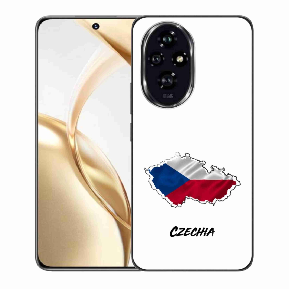 Gelový kryt mmCase na Honor 200 5G - Czechia bílé pozadí