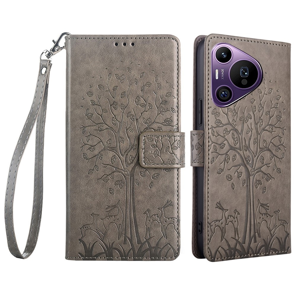 Tree knížkové pouzdro na Huawei Pura 70 Pro - šedé