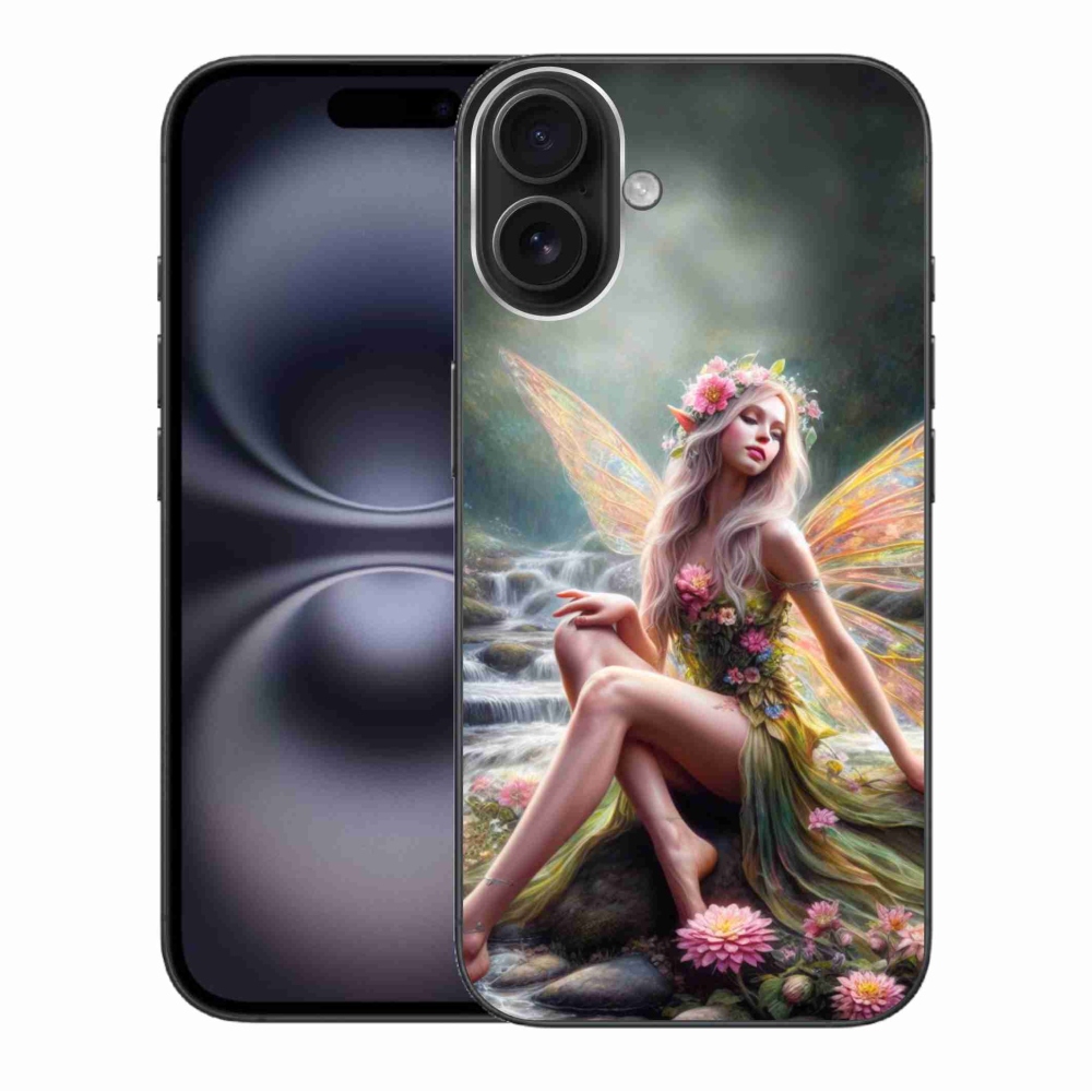 Gelový kryt mmCase na iPhone 16 Plus - motýlí žena 1