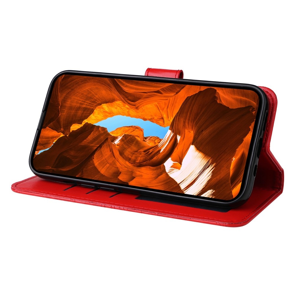 Sunflower knížkové pouzdro na Xiaomi Poco X7 Pro 5G - červené