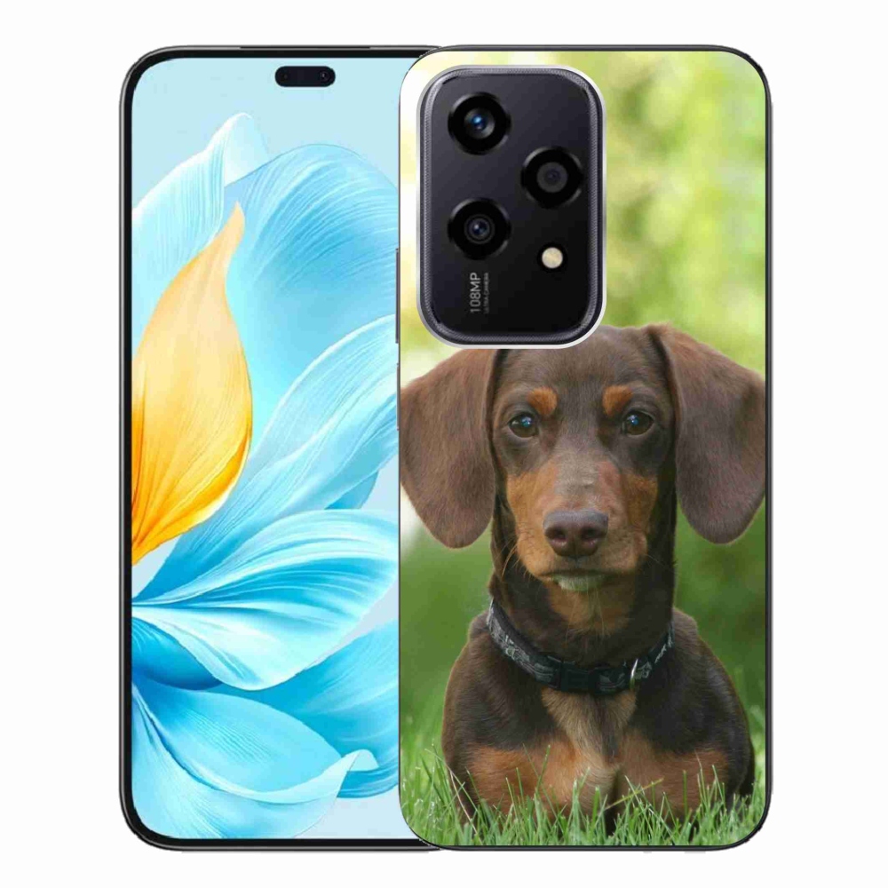 Gelový obal mmCase na Honor 200 Lite 5G - hnědý jezevčík